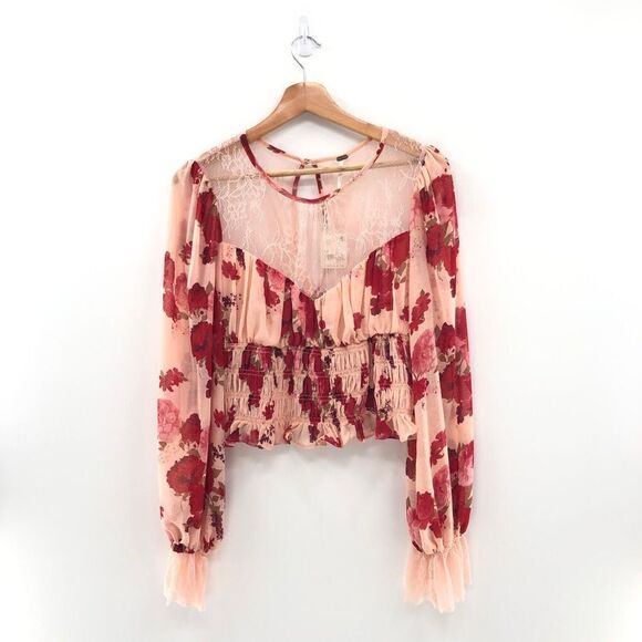 Free People Daphne Blouse In Romantic Combo - Picture 2 of 12